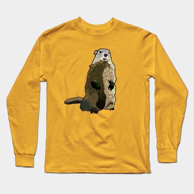 Groundhog Long Sleeve T-Shirt by SPINADELIC